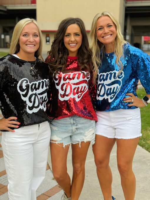 Sequin Game Day Top - 3 Color Options - Image 9