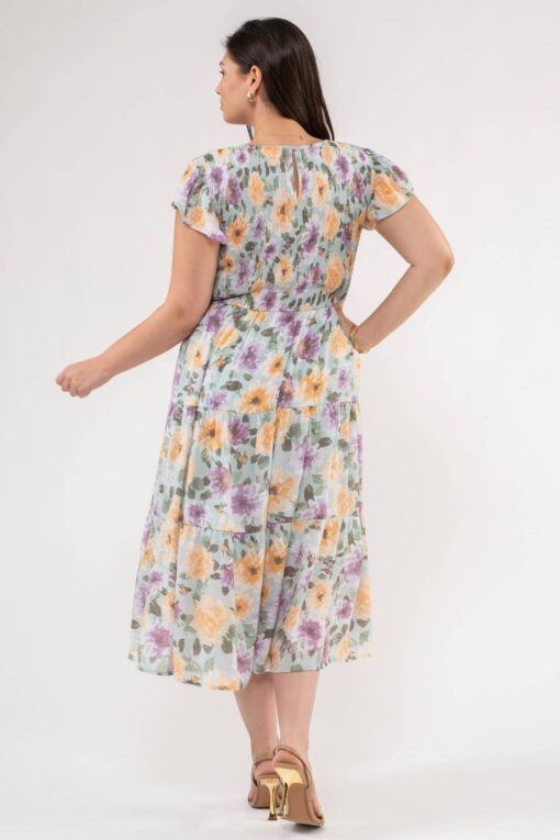 Aster Floral Midi Dress - Image 2