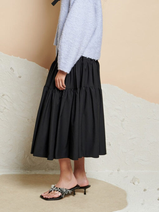 Ghospell  Harriet Tiered Midi Skirt - Image 3