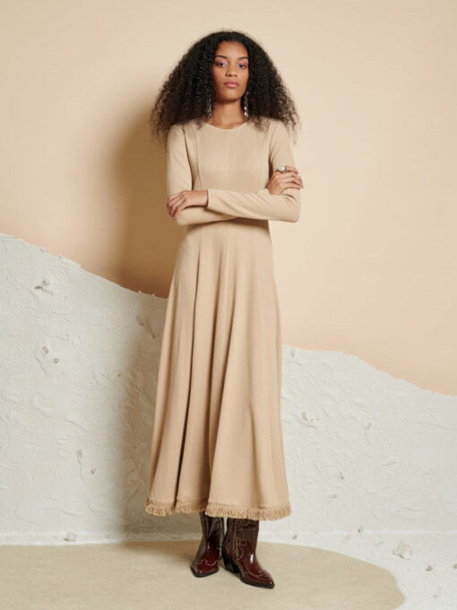 Ghospell  Kimberley Knit Midi Dress