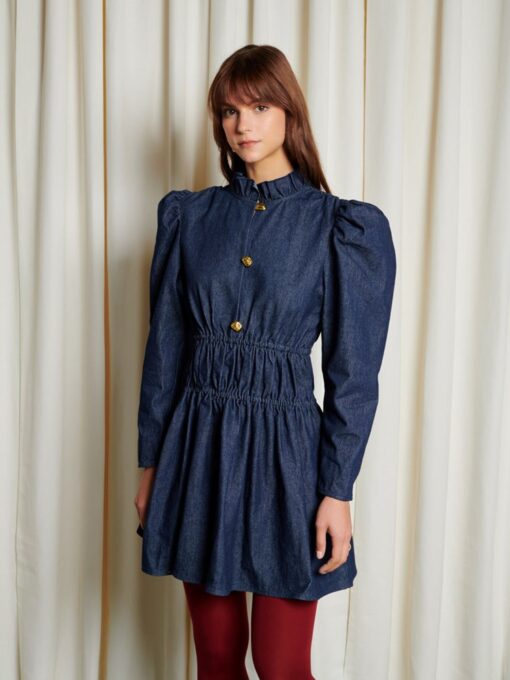 Ghospell  Dallin Denim Mini Dress