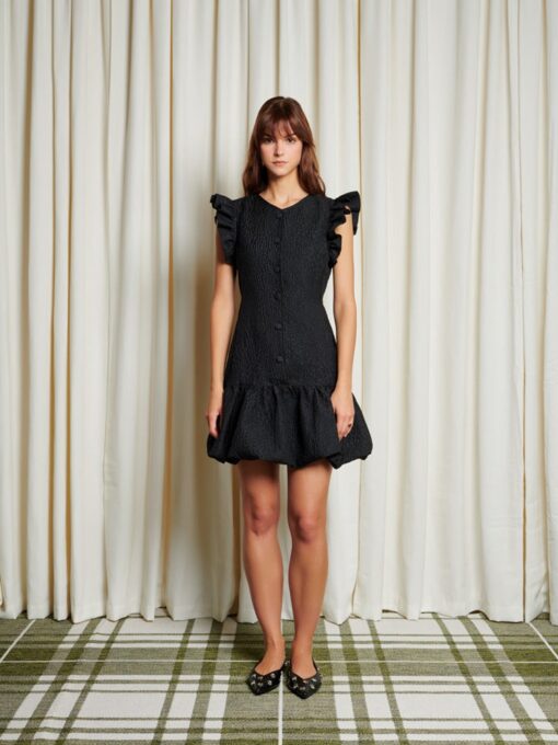 Ghospell  Blair Jacquard Mini Dress - Image 2