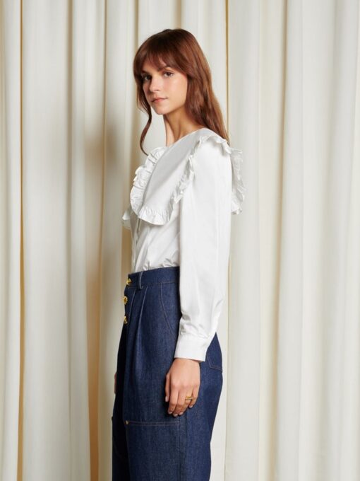 Ghospell  Christy Collar Blouse - Image 3