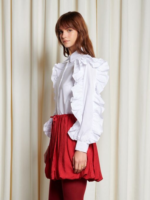 Ghospell  Melissa Ruffled Shirt - Image 3