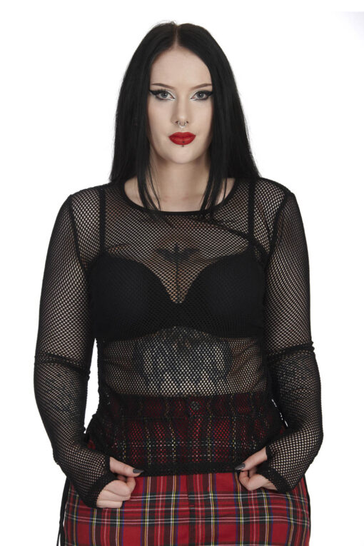 Casual Groove Fishnet Top