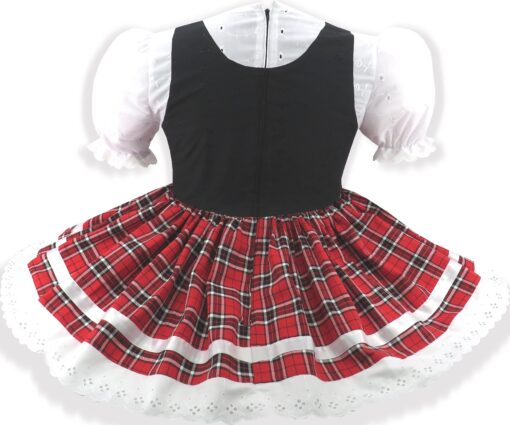 Midge Custom Fit Little Red Plaid Schoolgirl Adult Little Girl Sissy Dress Leanne's - Image 2