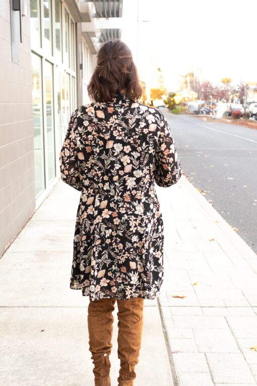 Stone Floral Mini Dress - Image 2