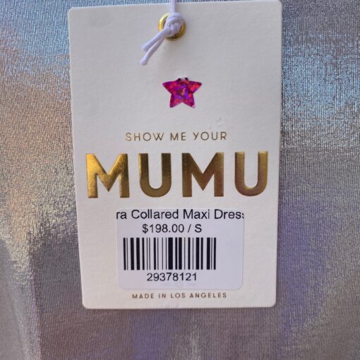 Show me your Mumu silver collard maxi dress size S NWT - Image 2