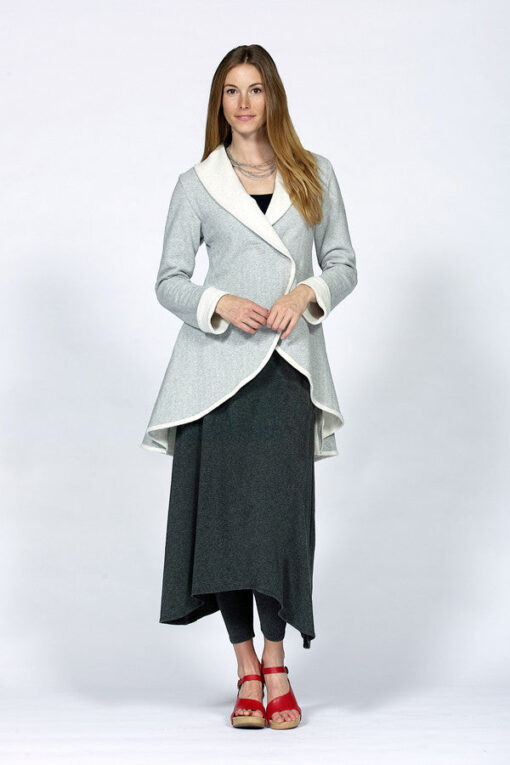 asymmetrical hem knit skirt - Image 3