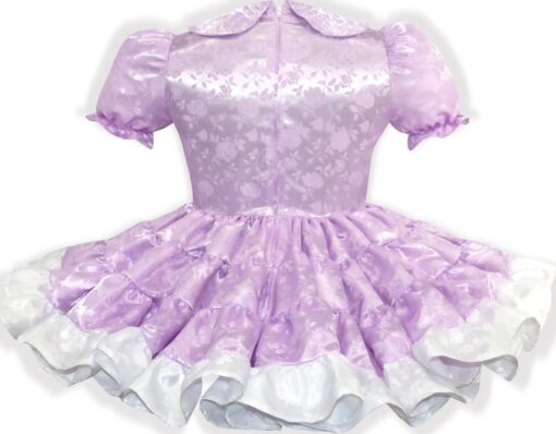 Lisa Custom Fit Satin Brocade Bows Dress Adult Little Girl Sissy Leanne's - Image 2