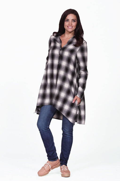 plaid big shirt - Image 3