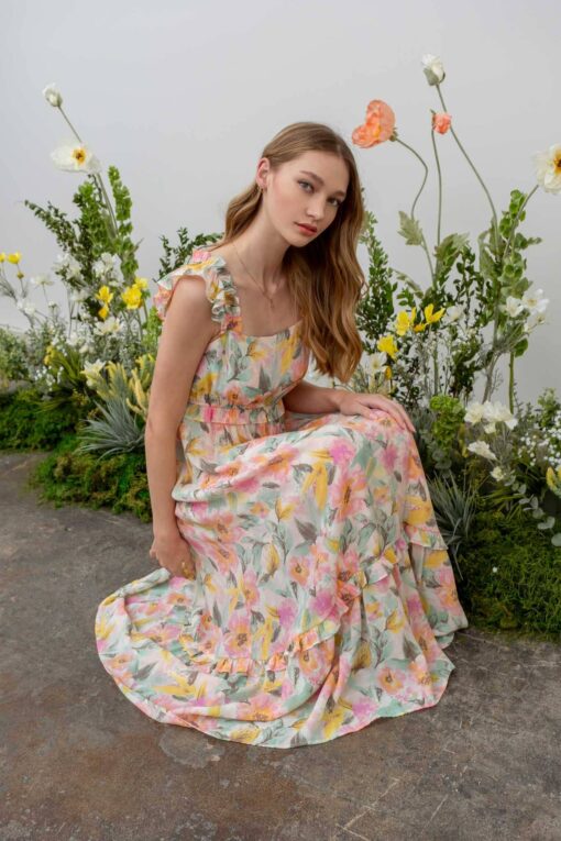 Camilla Floral Print Dress - Image 5