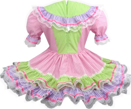 Maisie Custom Fit Pink Gingham Bows Adult Sissy Dress by Leanne's - Image 2