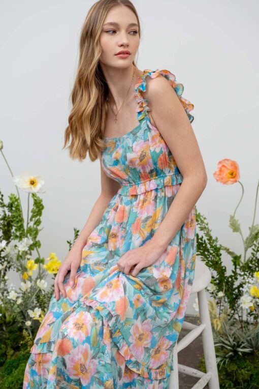 Camilla Floral Print Dress - Image 10