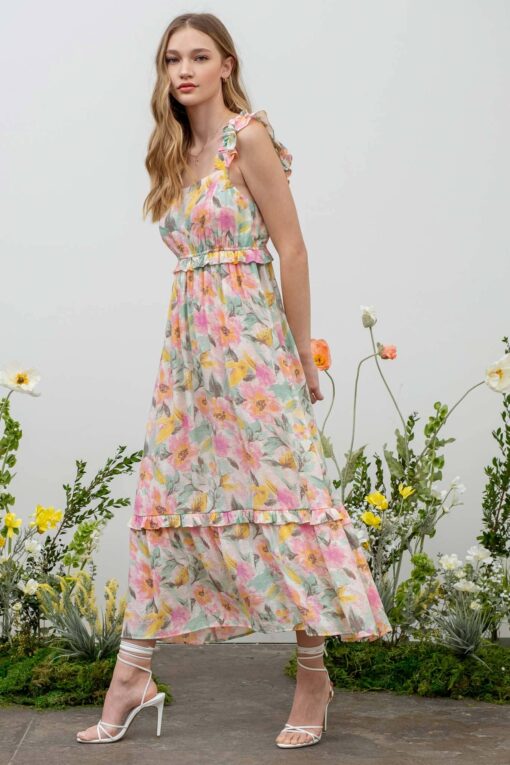 Camilla Floral Print Dress - Image 4