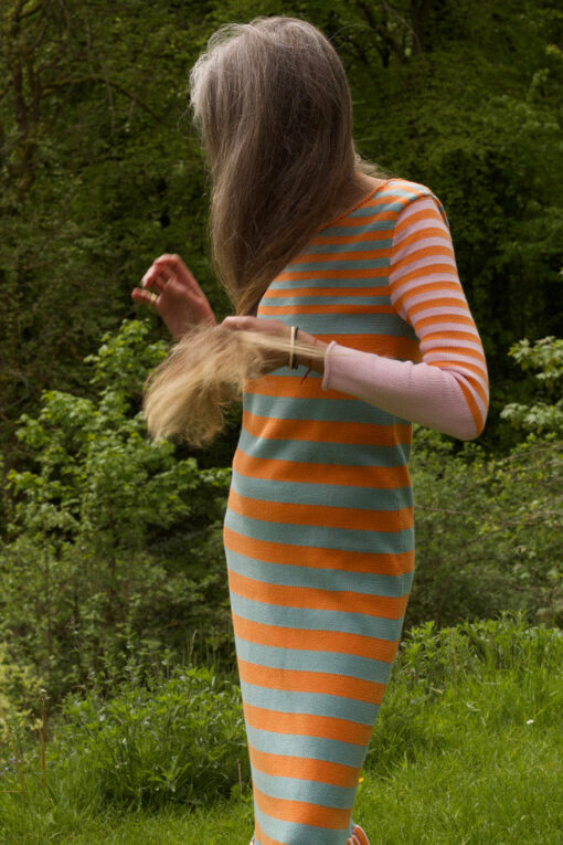 Striped Midi Flaired Dress - Image 2