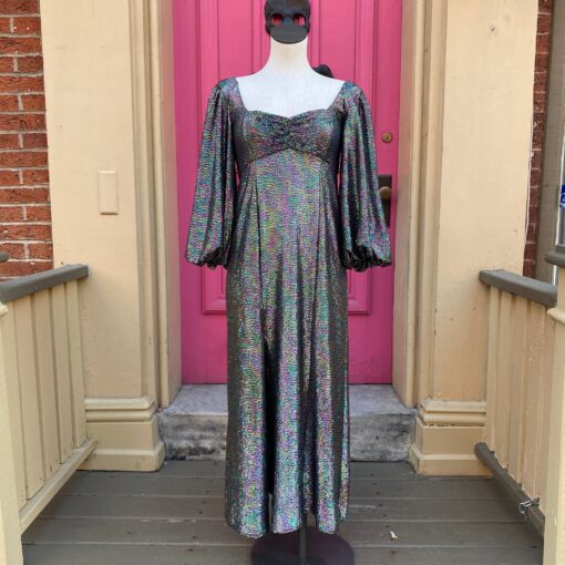 Show me your Mumu purple green SS dress size XS NWT