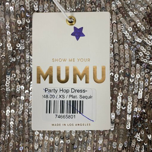 Show me your Mumu silver party hop dress size XS NWT retail $248 - Image 2