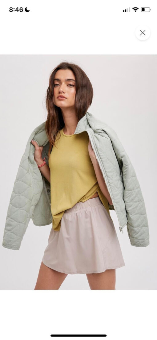 Quilted Seafoam Jacket