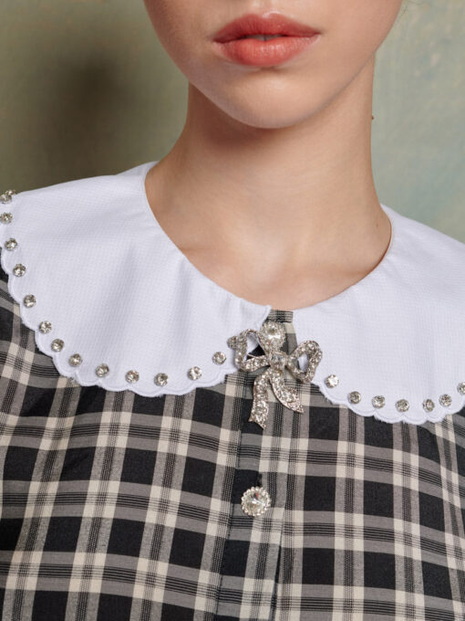 Quill Check Blouse - Image 6