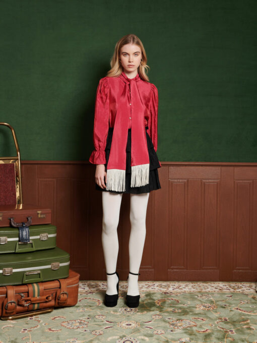 Rene Fringe Bow Blouse - Image 4