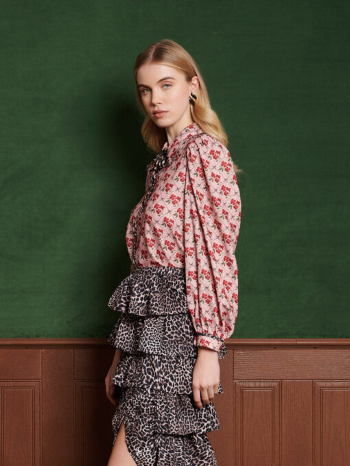 Lattice Floral Blouse - Image 2