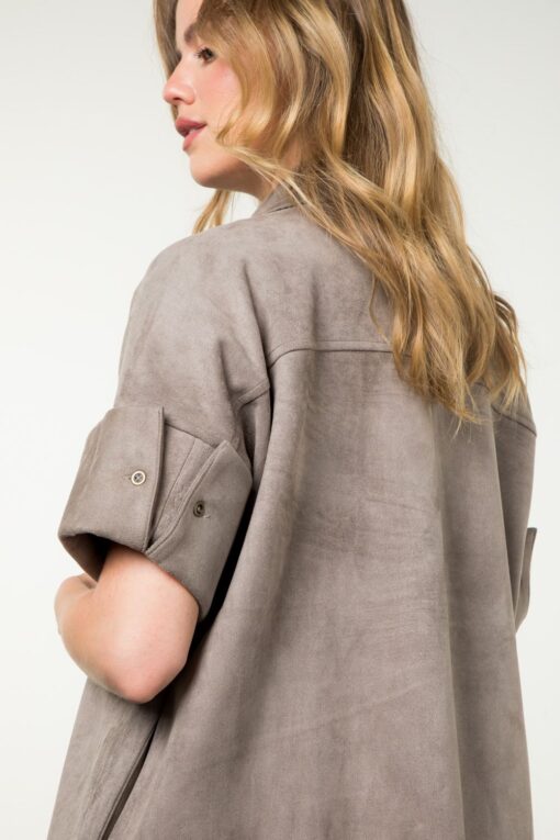 THML-JACKET SUEDE GREY - Image 4