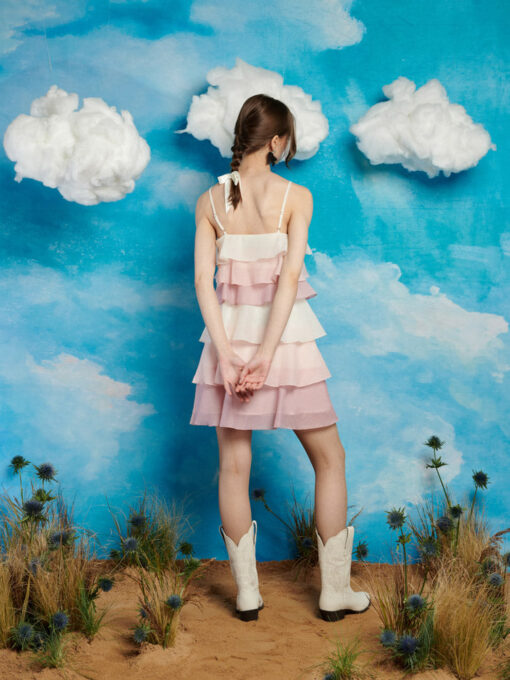 Honey Ruffle Mini Dress - Image 3