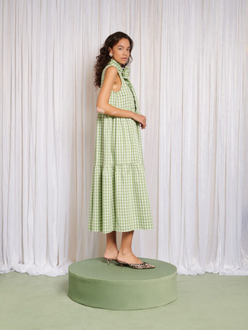 Stables Gingham Bow Dress - Image 3