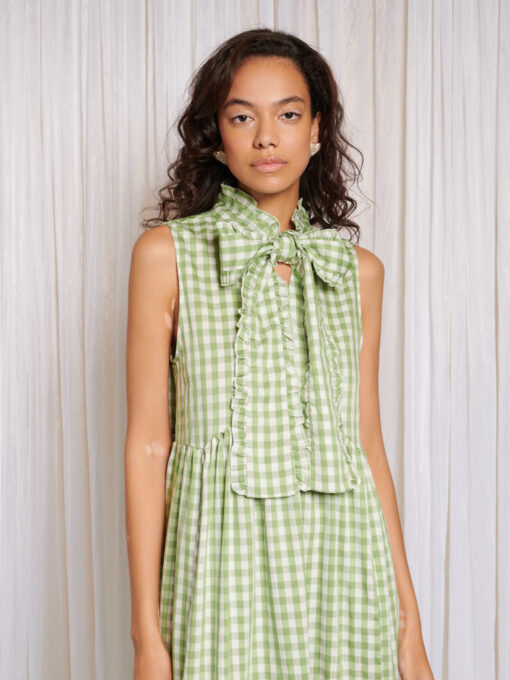 Stables Gingham Bow Dress - Image 6