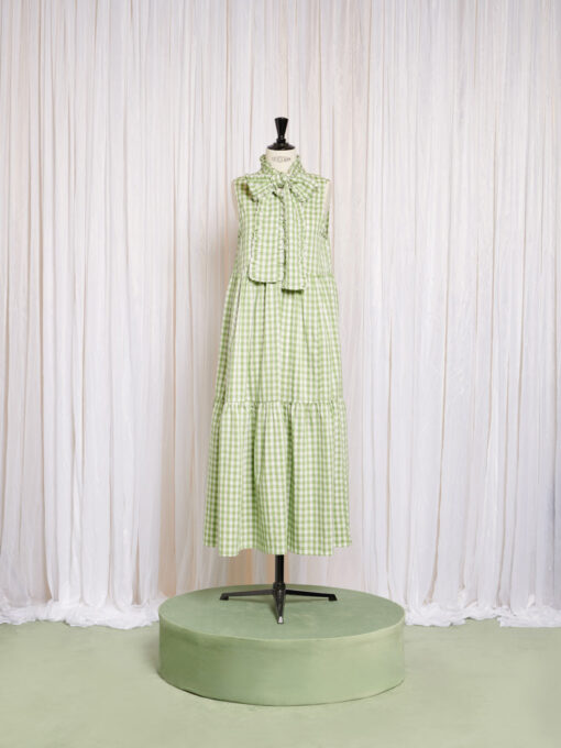 Stables Gingham Bow Dress - Image 4