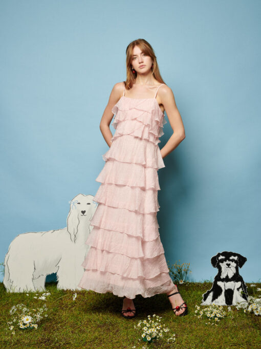 Winnie Ruffle Midi Dress - Image 4