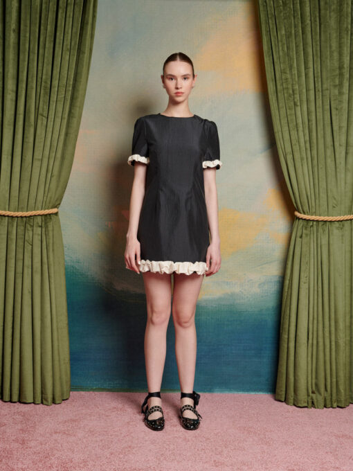 Avante Taffeta Mini Dress - Image 4