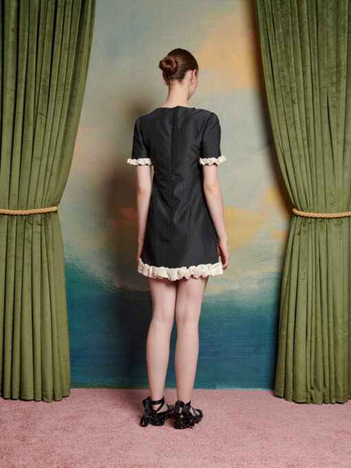 Avante Taffeta Mini Dress - Image 3