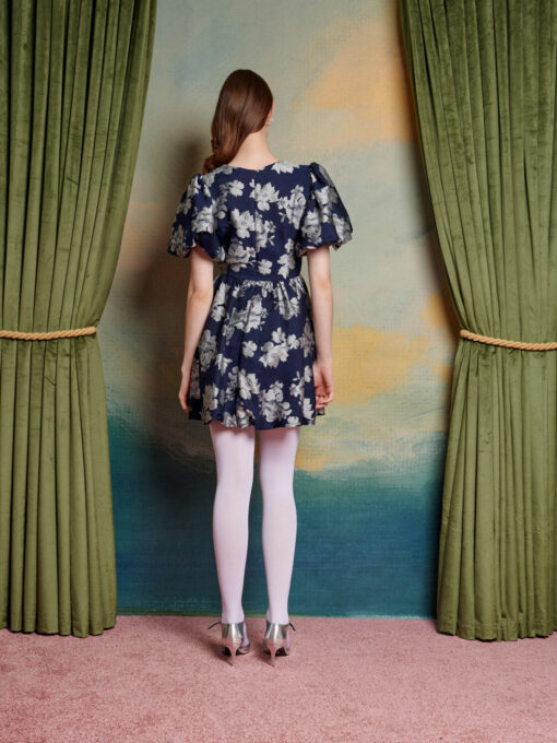 Natalia Floral Jacquard Dress - Image 3