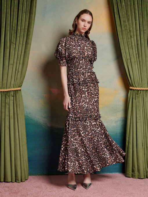 Lise Leopard Maxi Dress