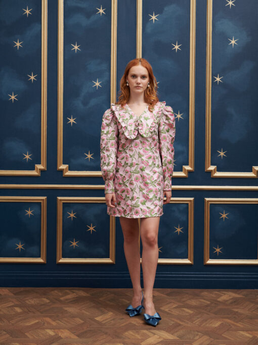 Elsa Jacquard Mini Dress - Image 4