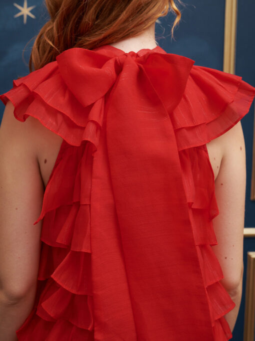 Elody Ruffle Mini Dress - Image 6