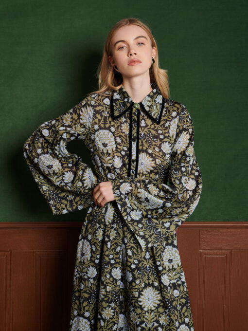 Chalet Floral Midi Dress - Image 5