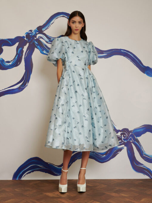 DREAM Cloud Flowers Jacquard Midi Dress