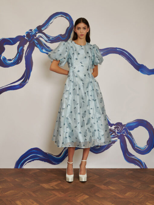 DREAM Cloud Flowers Jacquard Midi Dress - Image 2