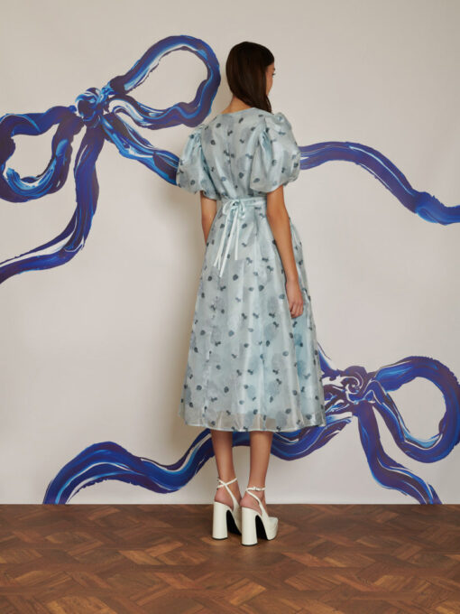 DREAM Cloud Flowers Jacquard Midi Dress - Image 4