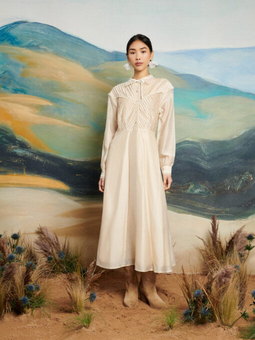 <b>DREAM</b> Pony Pleat Midi Dress - Image 4