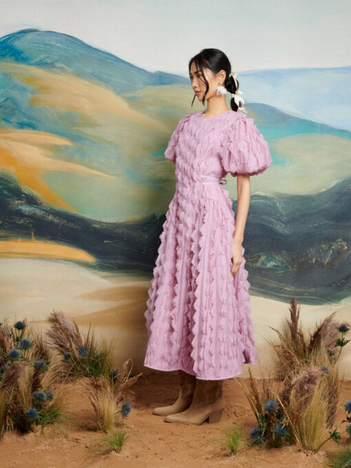 <b>DREAM</b> Roundup Ruffle Midi Dress - Image 3