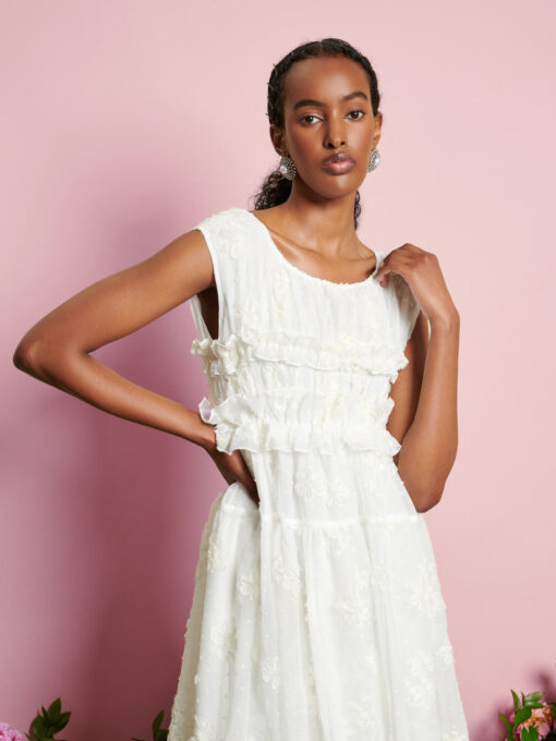 DREAM Bichon Chiffon Midi Dress - Image 5