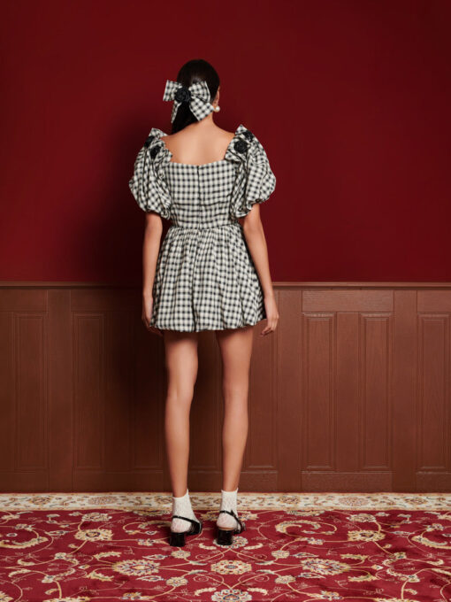 <b>DREAM</b> Thelma Check Mini Dress - Image 3