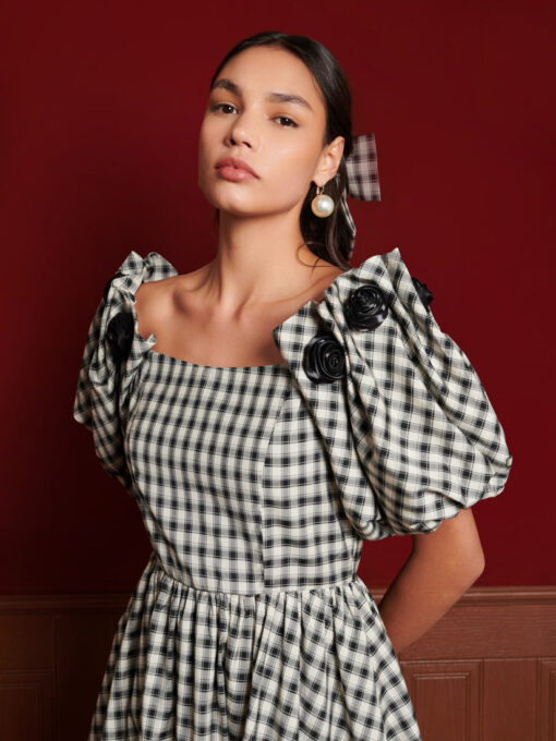 <b>DREAM</b> Thelma Check Mini Dress - Image 5