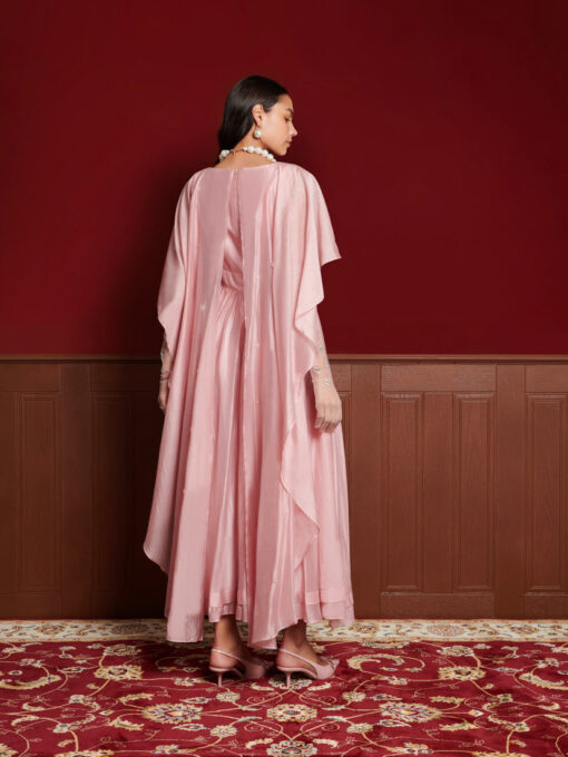 DREAM Crystal Cape Maxi Dress - Image 3