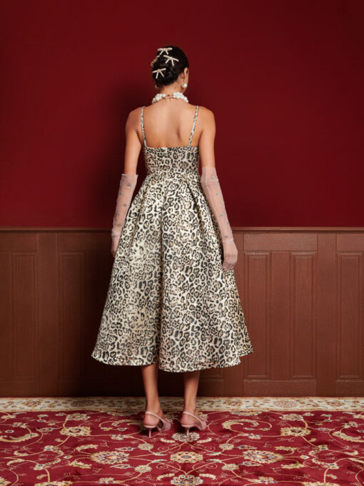 DREAM Gilded Leopard Midi Dress - Image 3