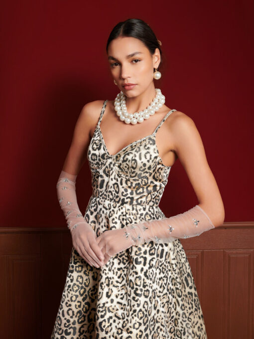 DREAM Gilded Leopard Midi Dress - Image 5